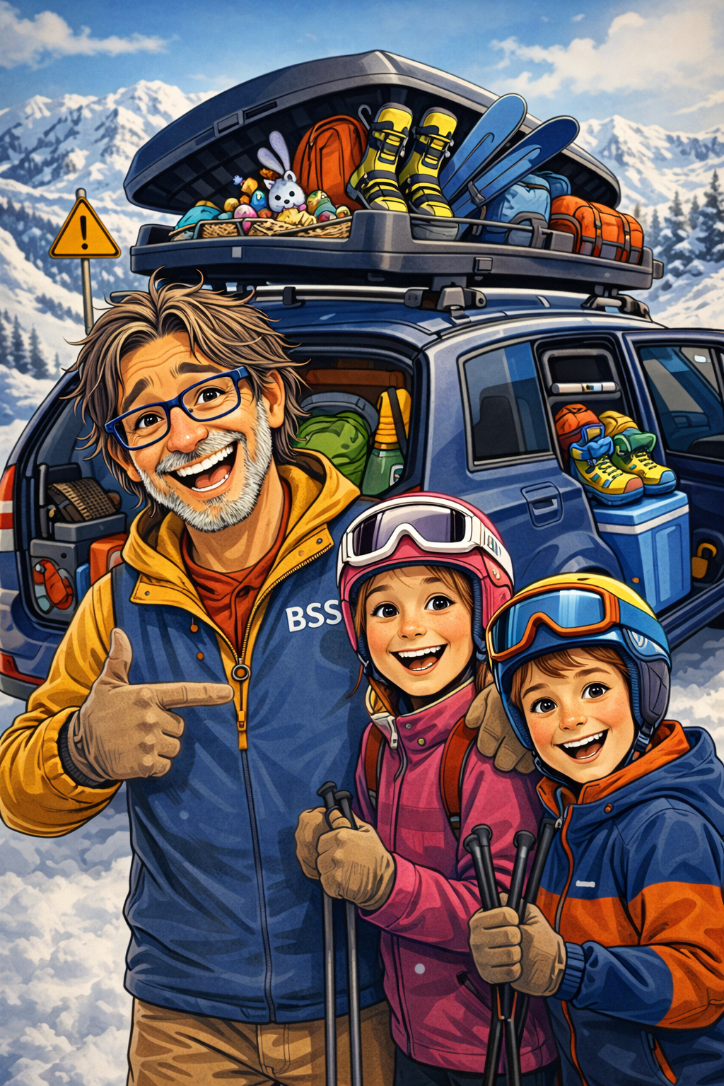 Sikker bilferie til fjellet